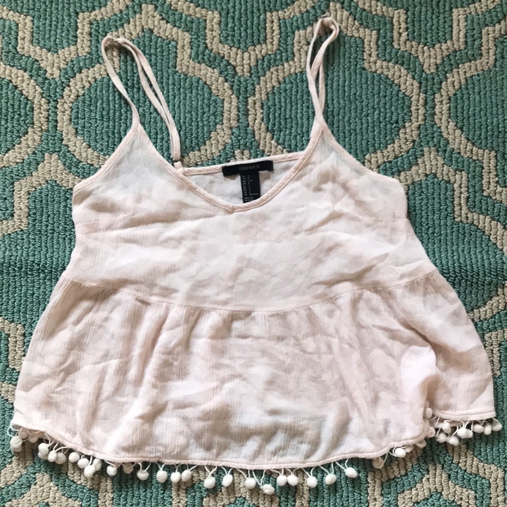 Blush Pom Pom Top